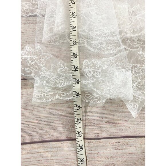 Vintage Floral Women's Lace Wedding Veil Head Peice - OS - Picture 5 of 8